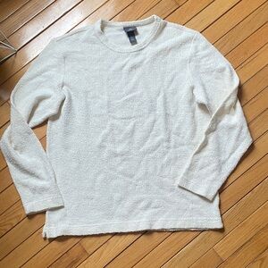 H&M Cream Textured Knit Sweater